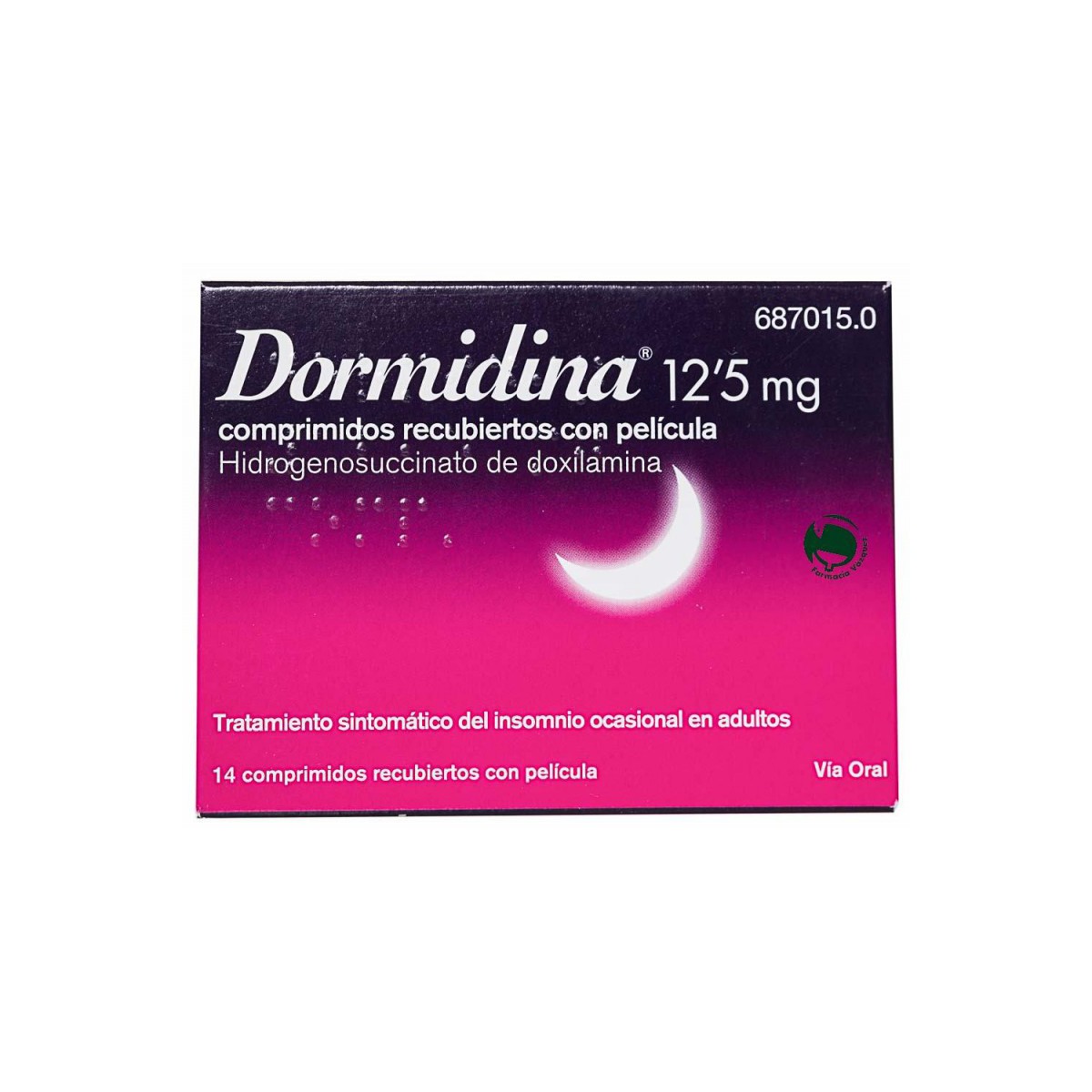 Imagen de Dormidina 12,5 mg 14 comprimidos